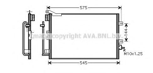 PRASCO RT5395 Condenser, air conditioning
